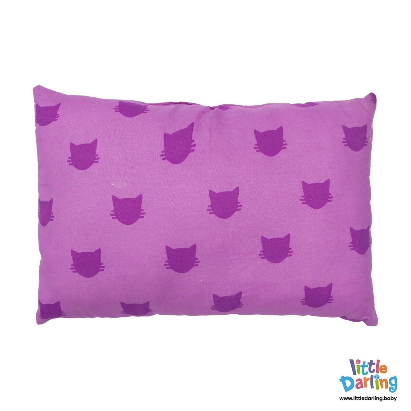 Head Pillow Purple Cat by Little Darling