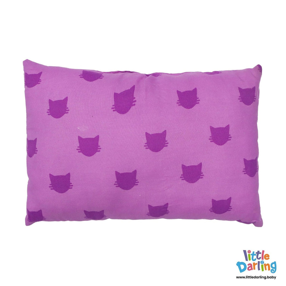Head Pillow Purple Cat | Little Darling - Zubaidas Mothershop