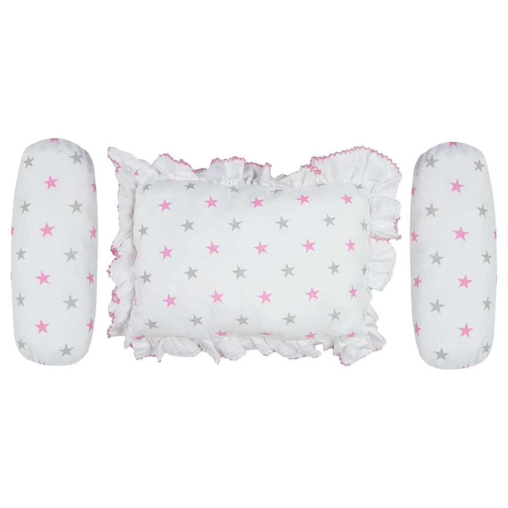 Head Pillow Set PK of 3 Star Print - Zubaidas Mothershop
