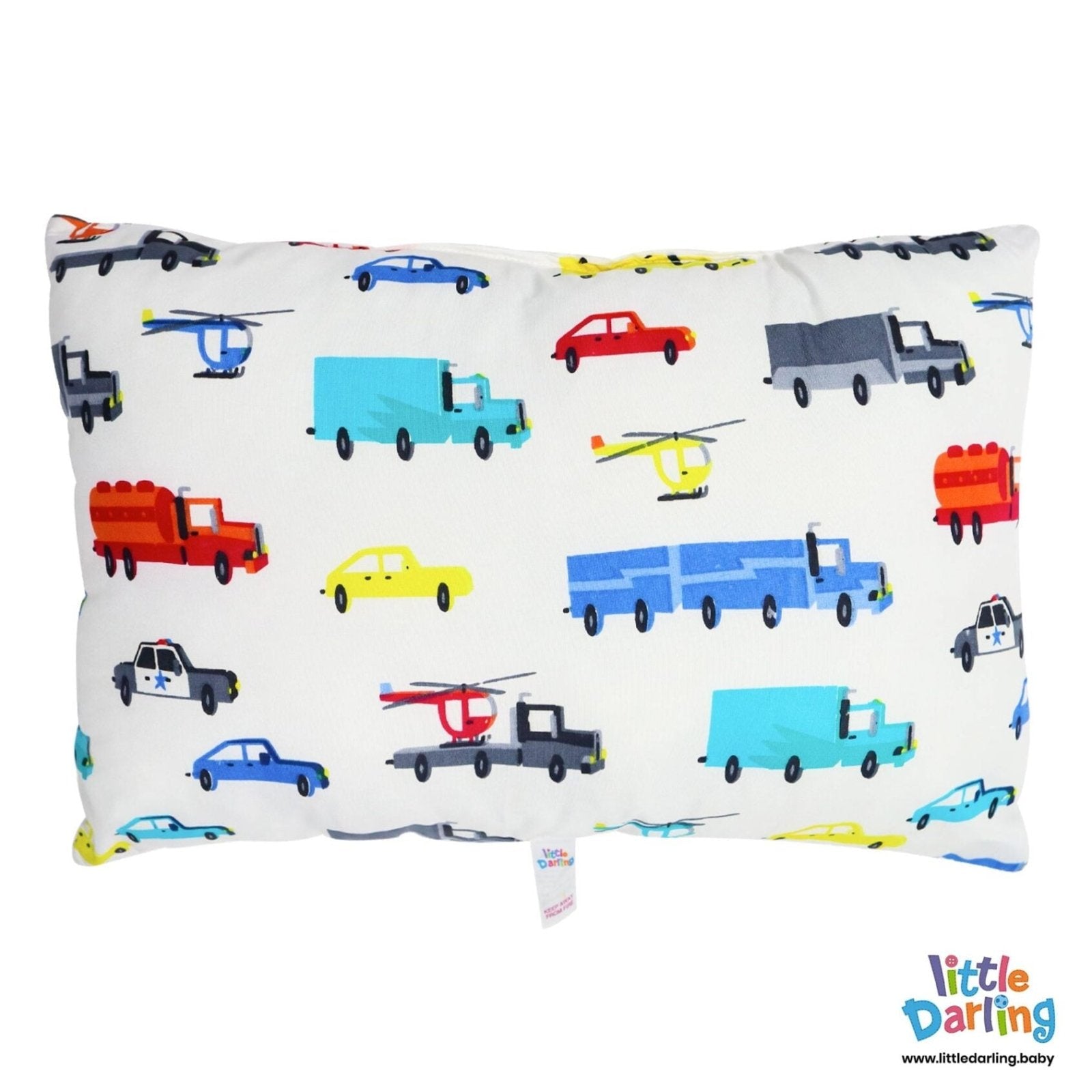 Head Pillow Vehicle Print by Little Darling