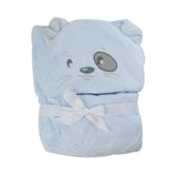 Hooded Baby Blanket Cute Panda Light Blue Color - Zubaidas Mothershop