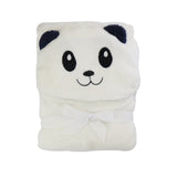 Hooded Baby Blanket Cute Panda White Color - Zubaidas Mothershop