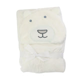 Hooded Baby Blanket Cute Panda White Color - Zubaidas Mothershop