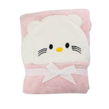 Hooded Baby Blanket Hello Kitty White Color - Zubaidas Mothershop
