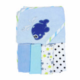 Hooded Baby Towel With Washcloths | Little Darling - Zubaidas Mothershop