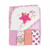 Hooded Baby Towel With Washcloths | Little Darling - Zubaidas Mothershop