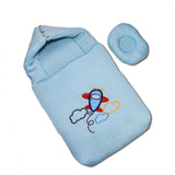 Hooded Carry Nest with Pillow Cadet Blue | Little Darling - Zubaidas Mothershop