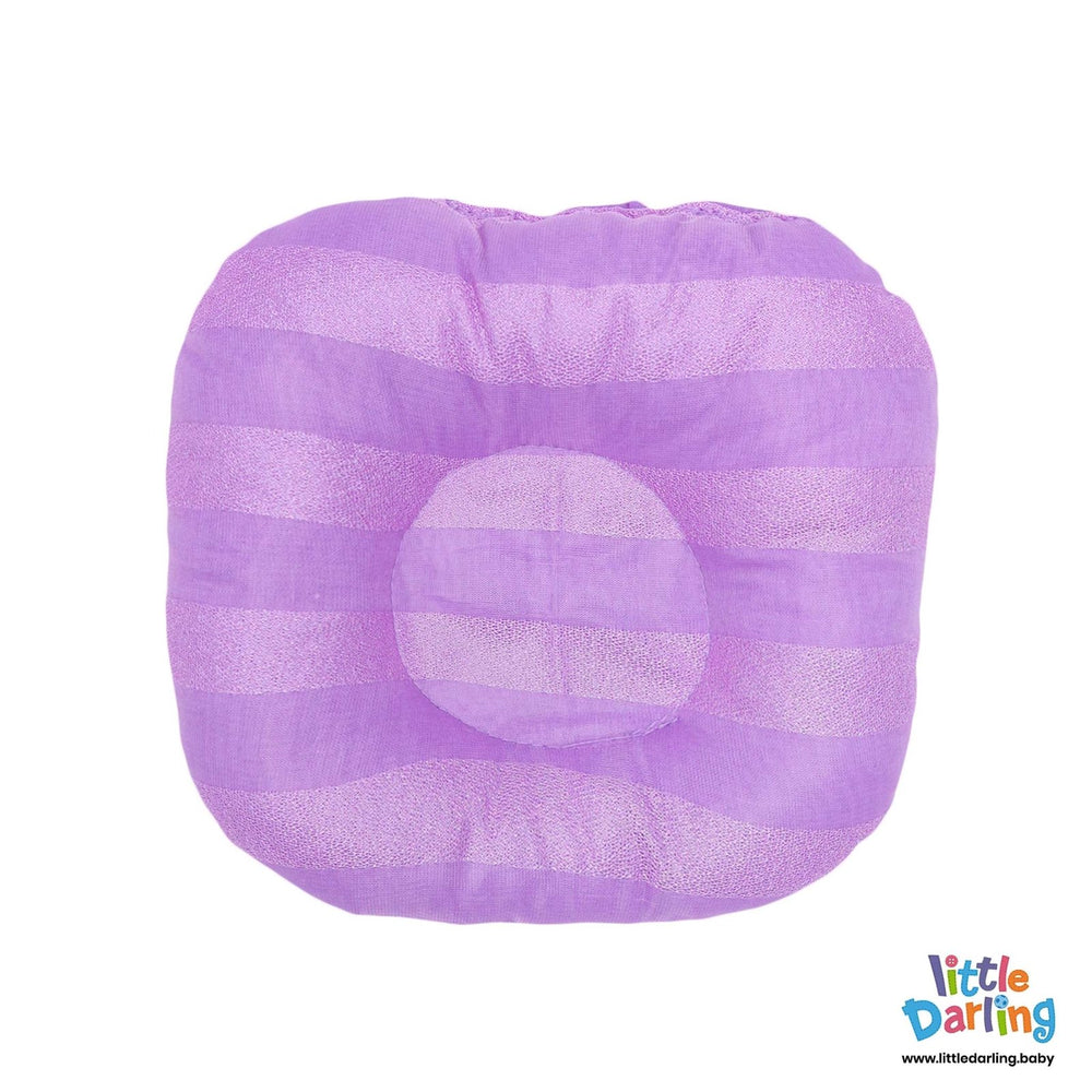 Hooded Carry Nest With Pillow Purple Color | Little Darling - Zubaidas Mothershop