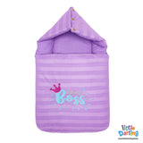 Hooded Carry Nest With Pillow Purple Color | Little Darling - Zubaidas Mothershop