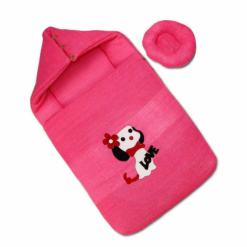 Hooded Carry Nest with Pillow Red Color | Little Darling - Zubaidas Mothershop