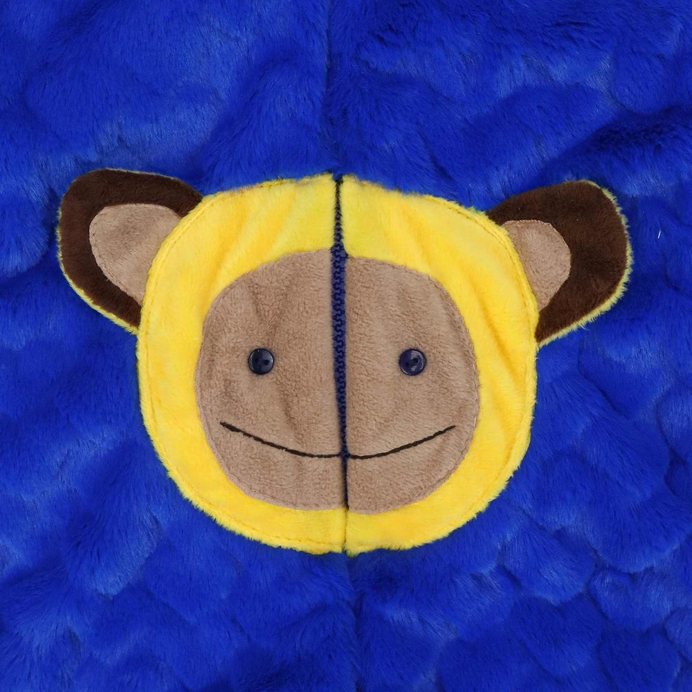 Hooded Fleece Romper Cute Animal Blue | Little Darling - Zubaidas Mothershop