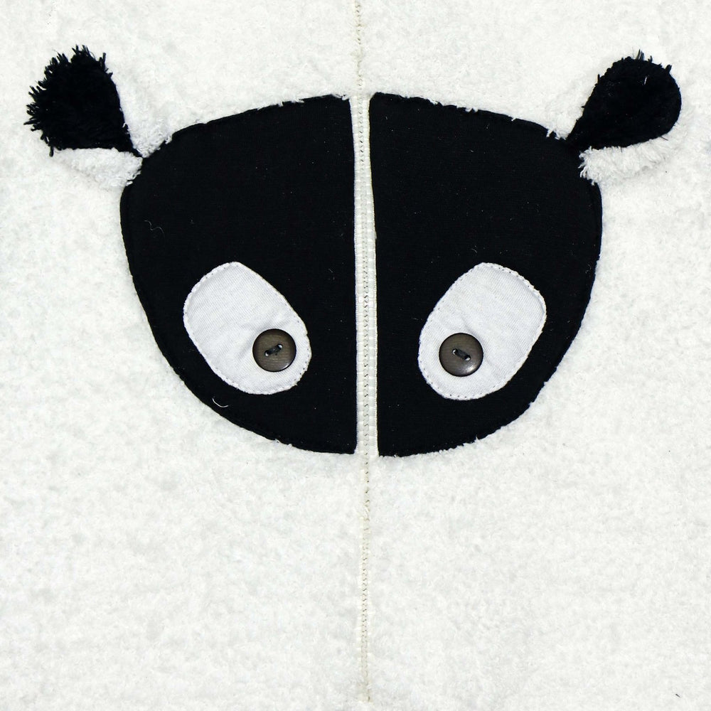 Hooded Fleece Romper White | Little Darling - Zubaidas Mothershop