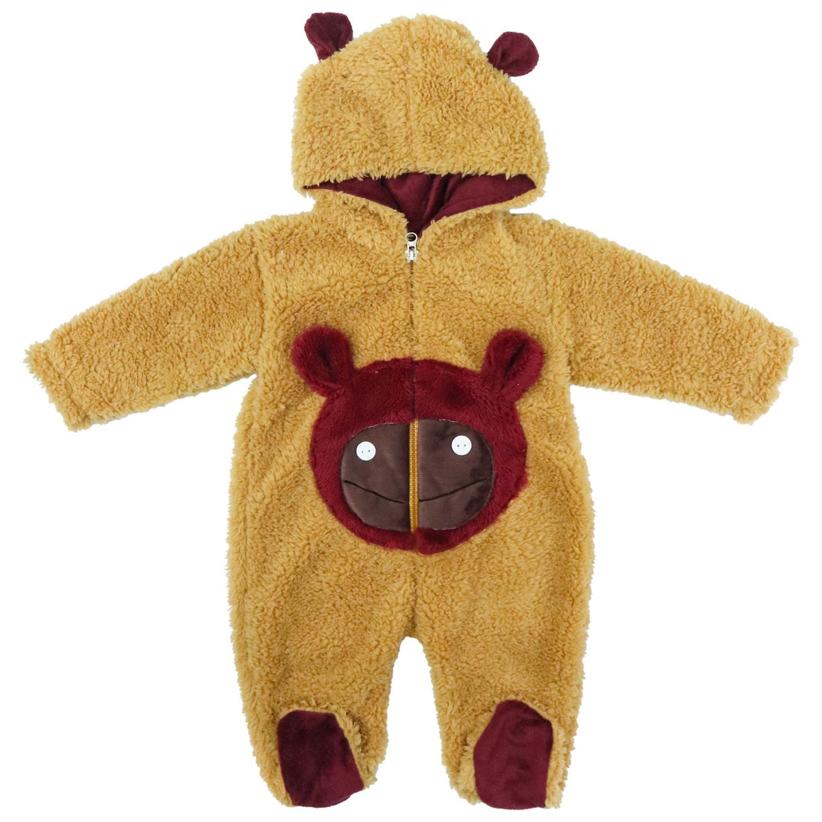 Hooded Fur Romper Animal Character | Little Darling - Zubaidas Mothershop