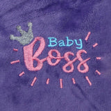Hooded Jacket Baby Boss Embroidery | Little Darling - Zubaidas Mothershop