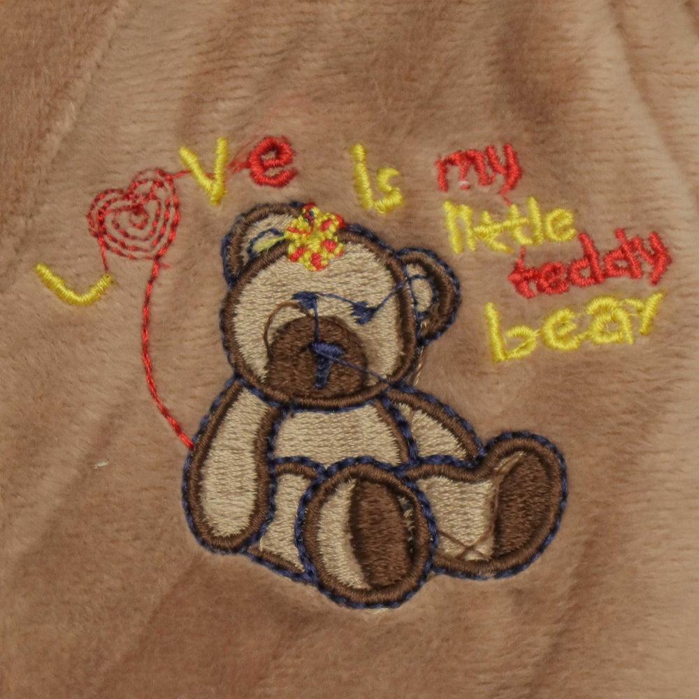 Hooded Jacket Bear Embroidery | Little Darling - Zubaidas Mothershop