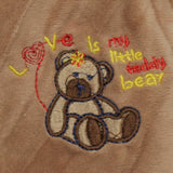 Hooded Jacket Bear Embroidery | Little Darling - Zubaidas Mothershop