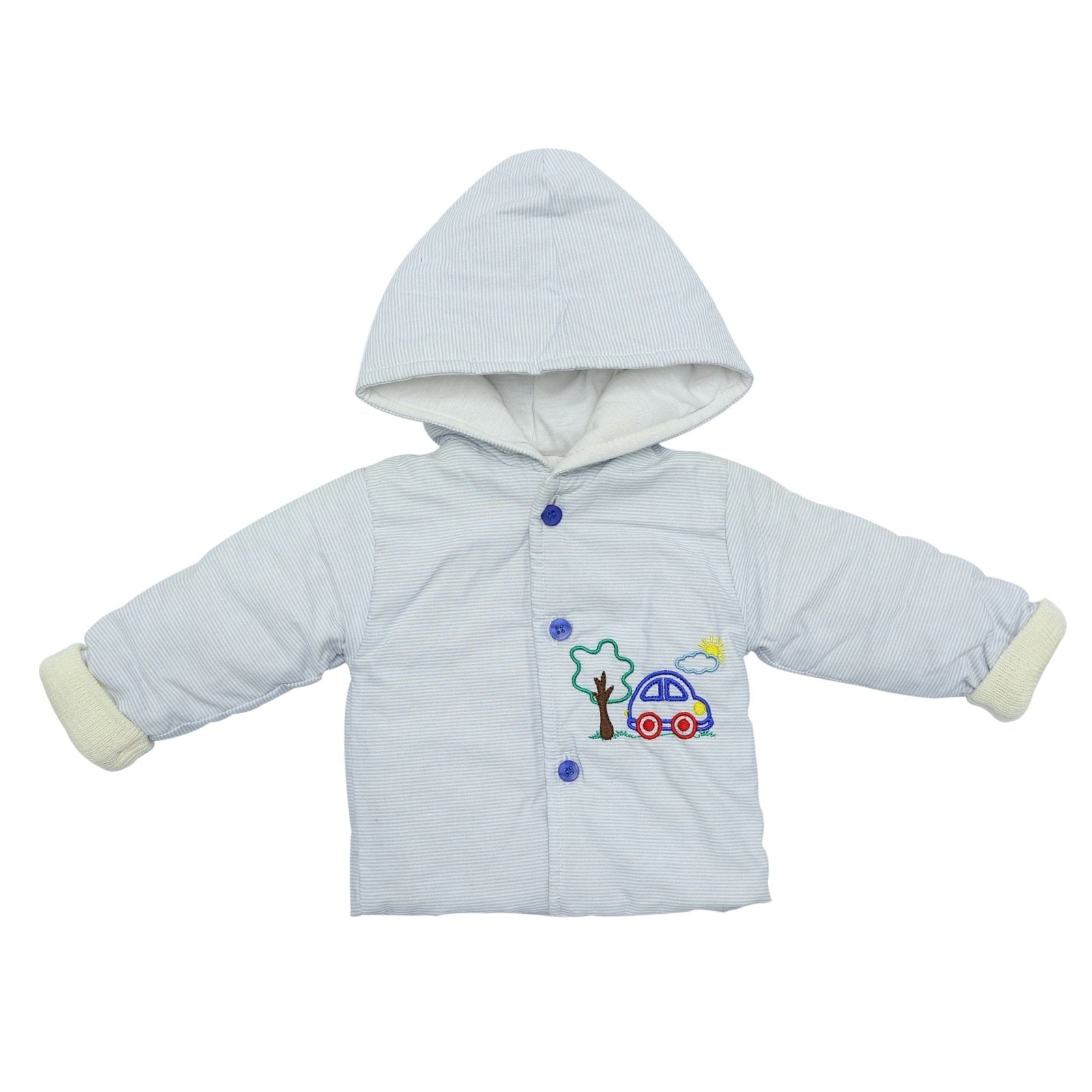 Hooded Jacket Car Embroidery | Little Darling - Zubaidas Mothershop