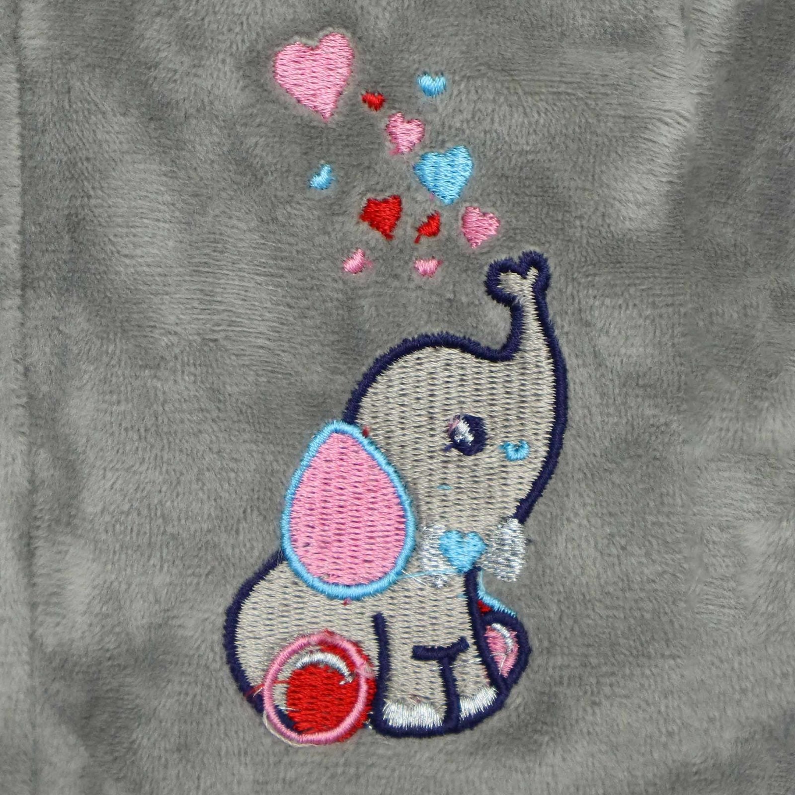 Hooded Jacket Elephant Embroidery by Little Darling