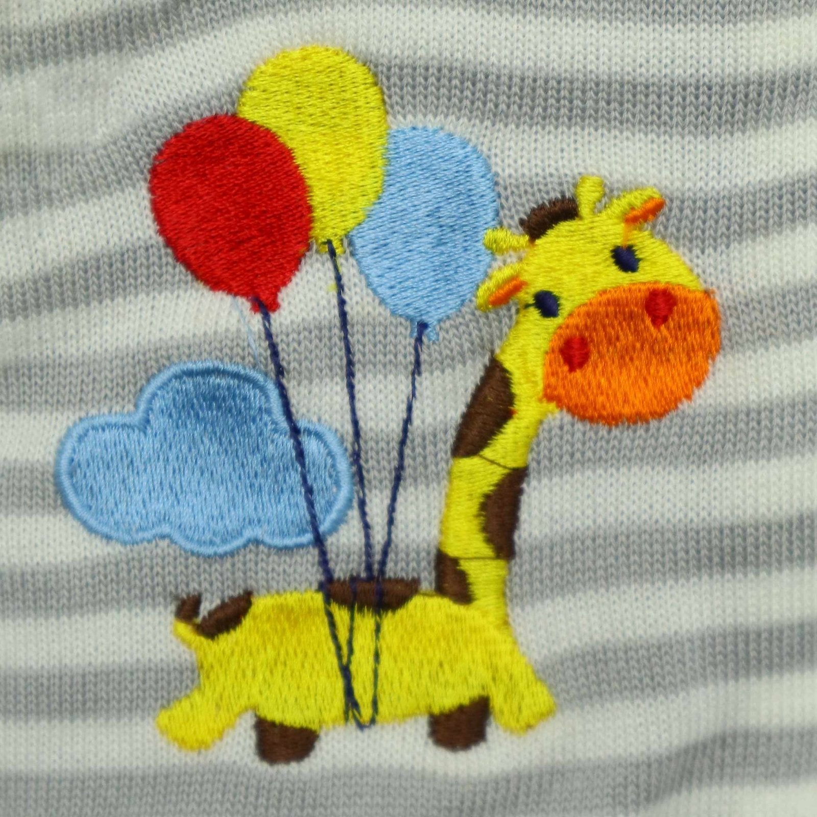 Hooded Jacket Giraffe Embroidery by Little Darling