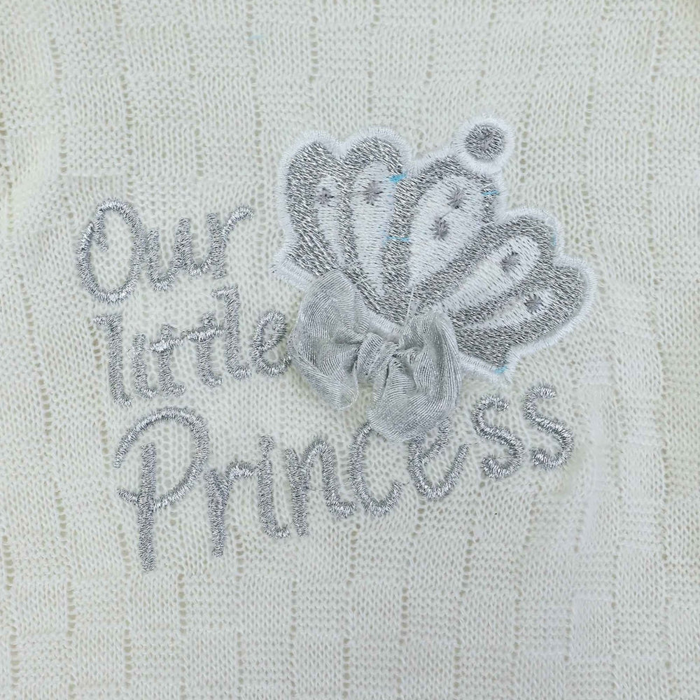 Hooded Romper White Our Little Princess | Little Darling - Zubaidas Mothershop