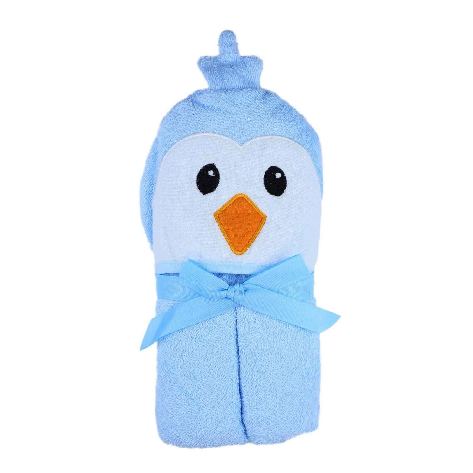 Hooded Towel Penguin Blue | Little Darling - Zubaidas Mothershop