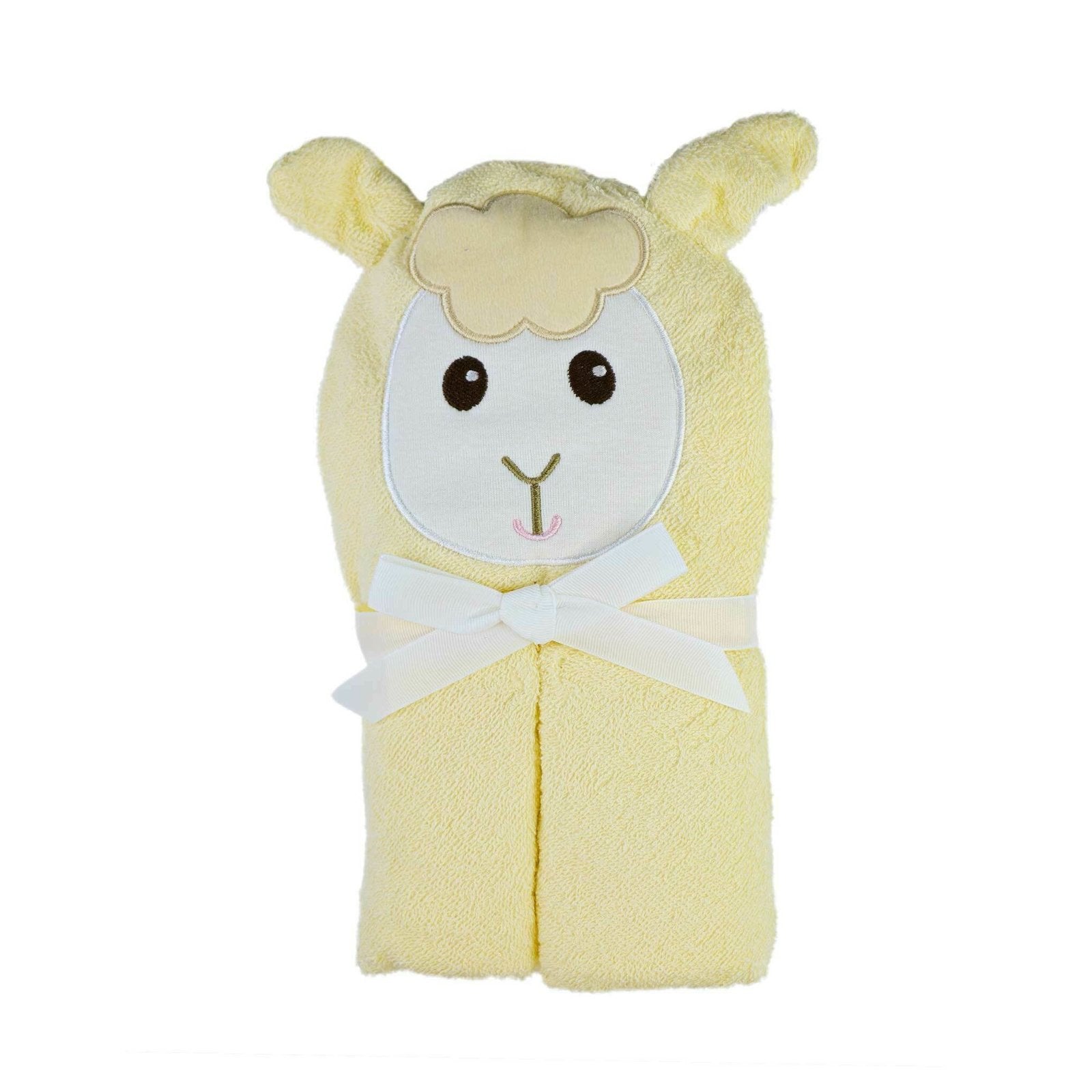 Hooded Towel Sheep Yellow | Little Darling - Zubaidas Mothershop