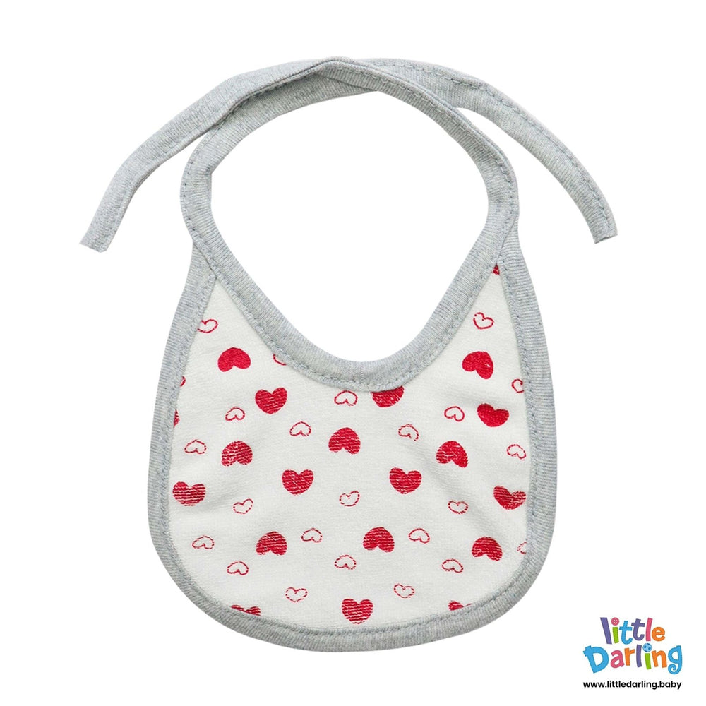 I Love Mummy Daddy Printed Pack of 5 Bibs | Little Darling - Zubaidas Mothershop