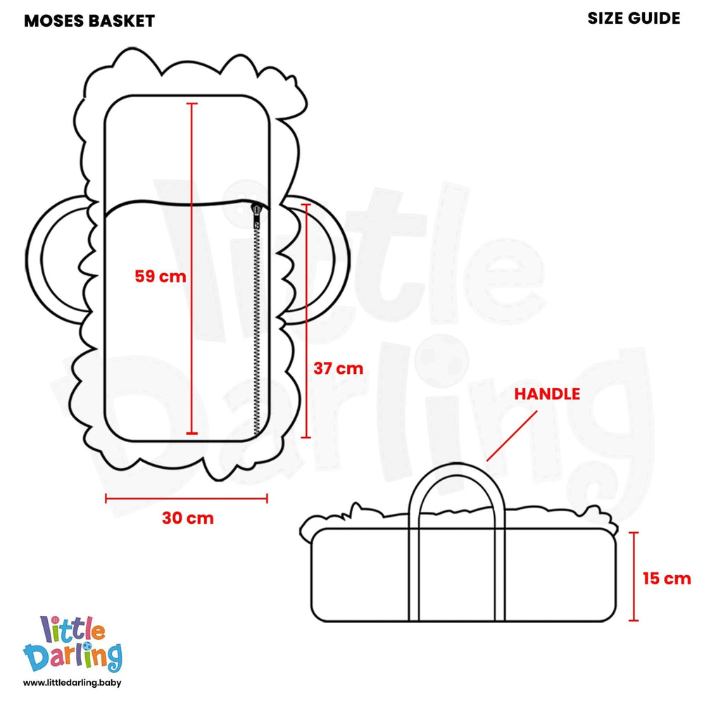 Infant Moses Basket Cars Print | Little Darling - Zubaidas Mothershop