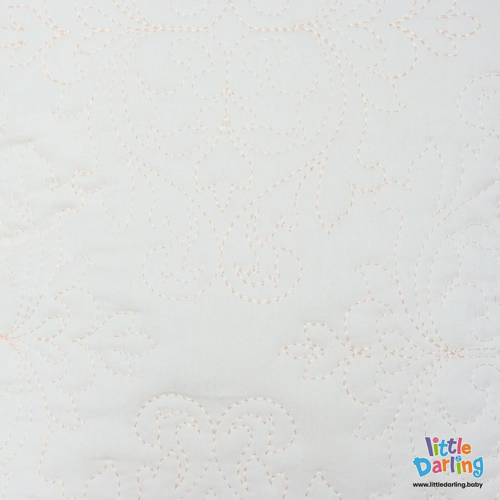 Infant Moses Basket Embroidery Pink Color | Little Darling - Zubaidas Mothershop