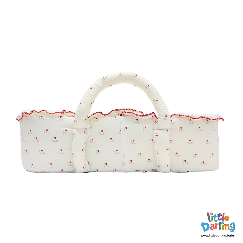 Infant Moses Basket I Love Dad With knotted Tie | Little Darling - Zubaidas Mothershop