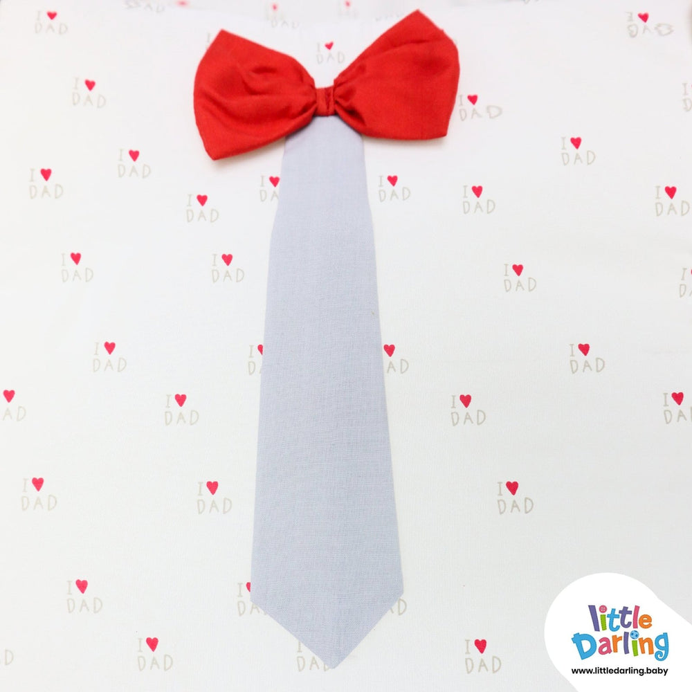 Infant Moses Basket I Love Dad With knotted Tie | Little Darling - Zubaidas Mothershop