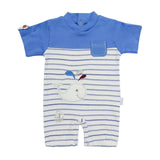 Infant Romper Blue Strips | Made in Turkey - Zubaidas Mothershop