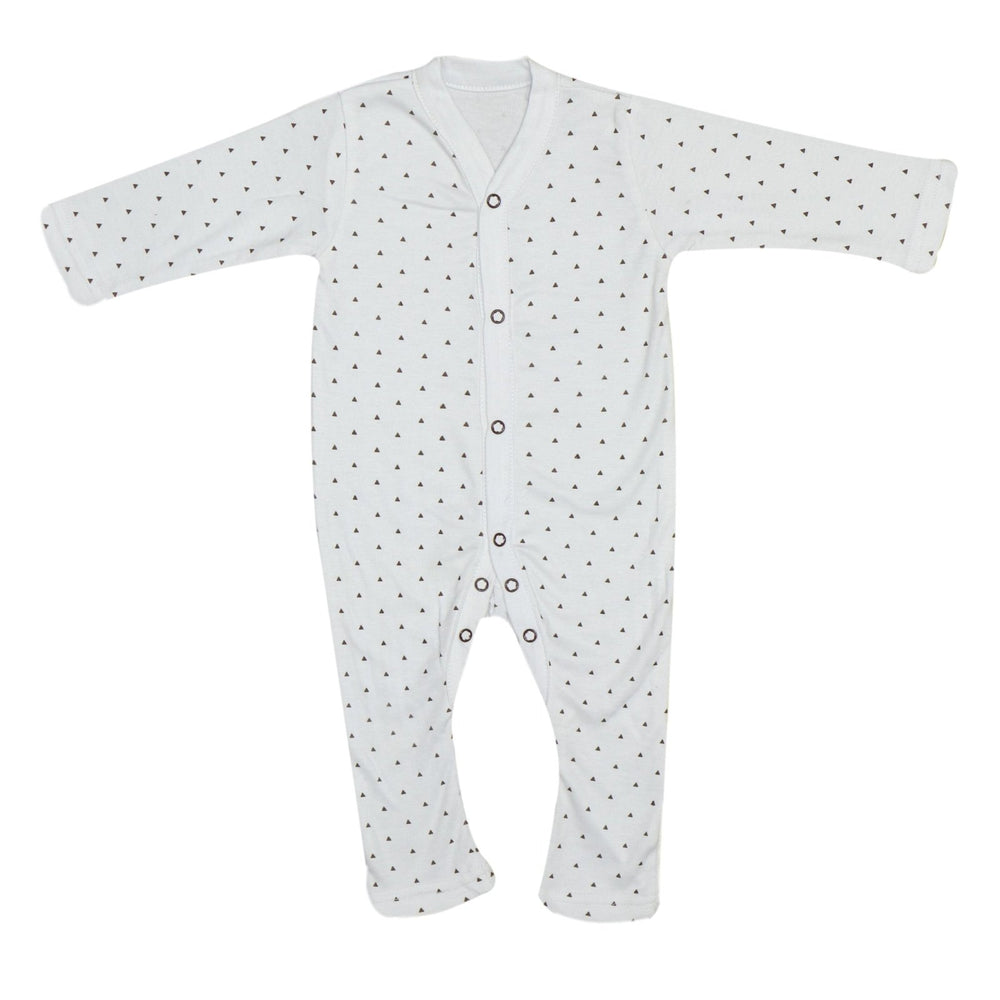 Infant Sleepsuits Pk Of 3 Brown Animal | Little Darling - Zubaidas Mothershop