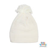 Infant Woolen Cap White Color | Little Darling - Zubaidas Mothershop