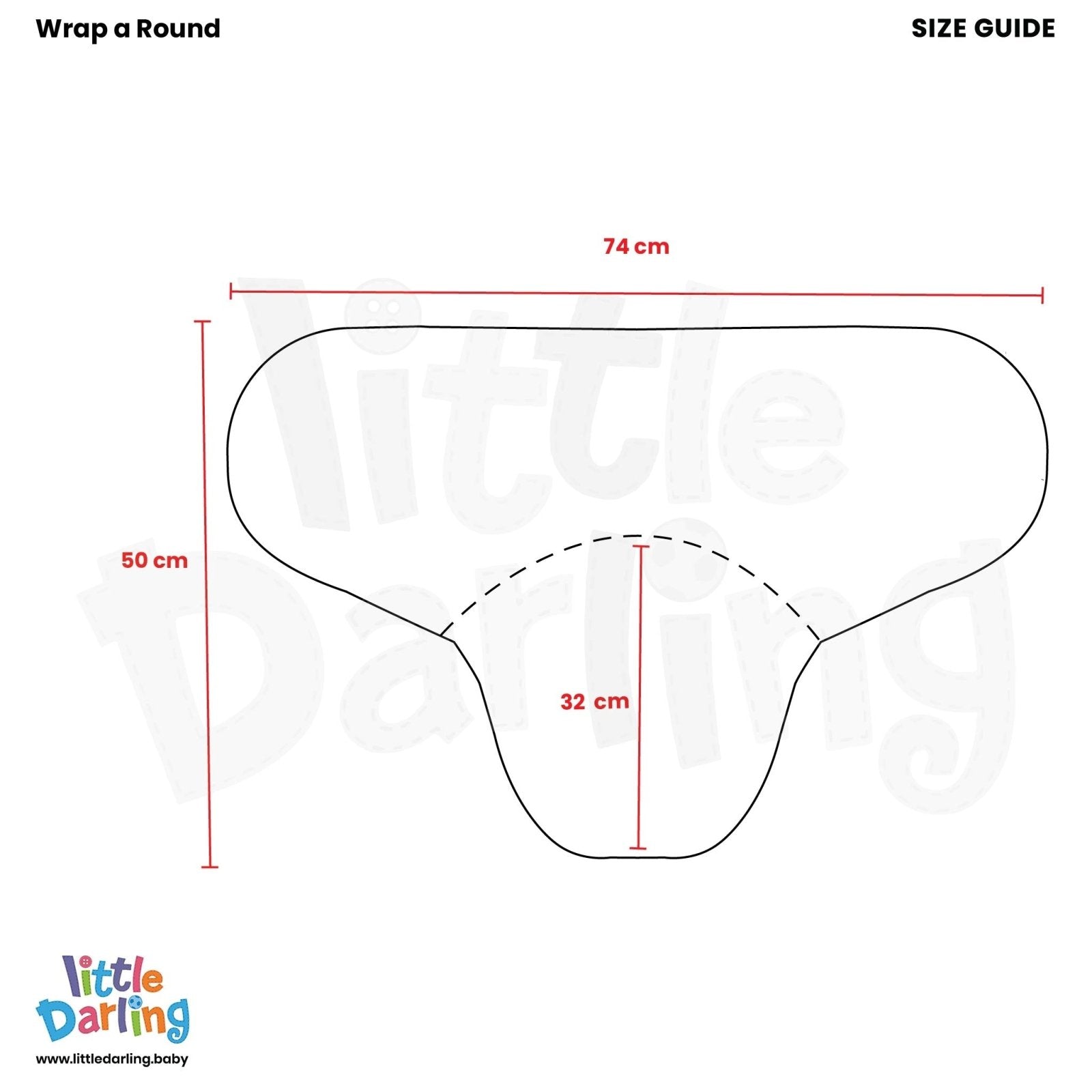 Infant Wrap a Round Cream Color by Little Darling
