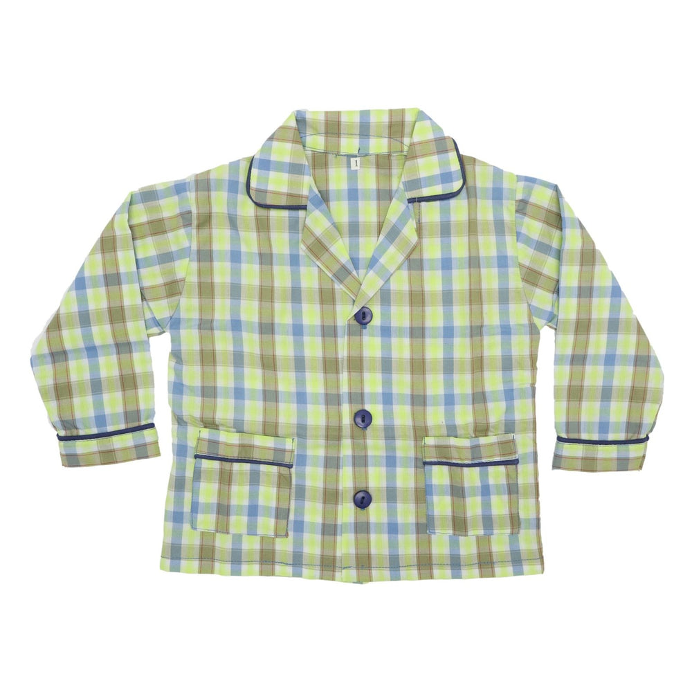 Kids Night Suit Check Print - Zubaidas Mothershop