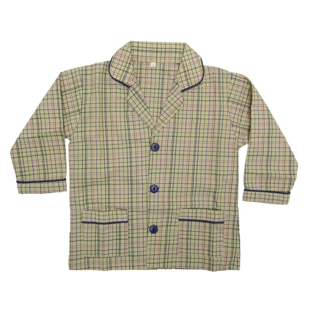 Kids Night Suit Check Print Multi Color - Zubaidas Mothershop