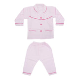 Kids Night Suit Check Print Pink - Zubaidas Mothershop