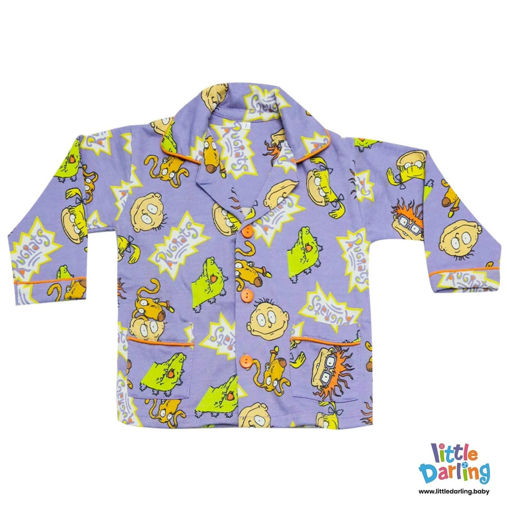 Kids Night Suit Rugrats Print | Little Darling - Zubaidas Mothershop