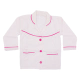 Kids Night Suit Stripes Print Pink - Zubaidas Mothershop