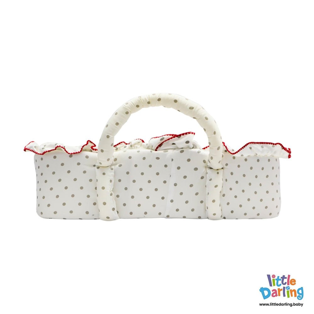 Moses Basket ABC Embroidery Red | Little Darling - Zubaidas Mothershop