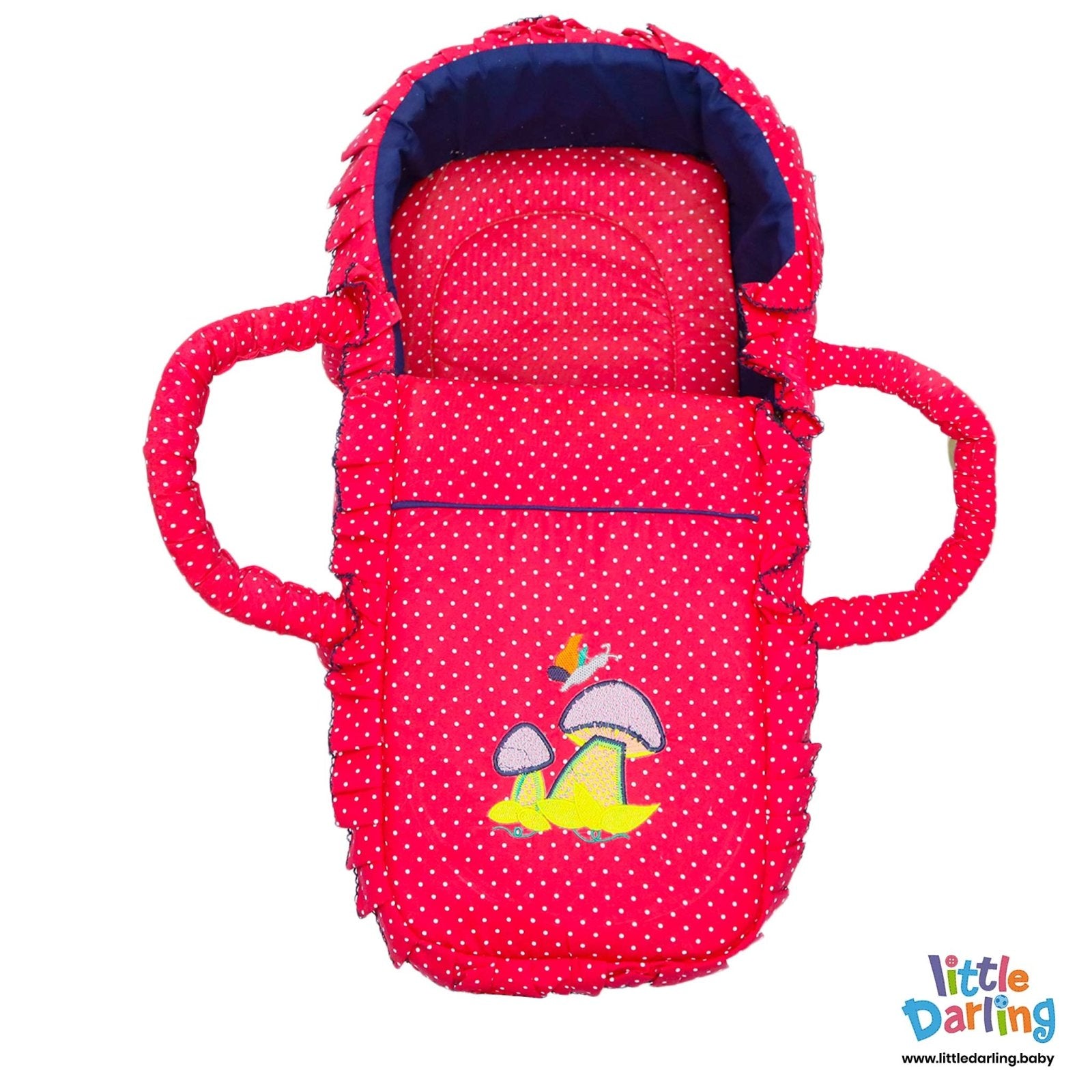 Moses Basket Dots Print Red Color | Little Darling - Zubaidas Mothershop