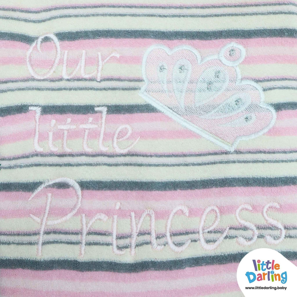 Moses Basket Our Little Princess Pink Strips | Little Darling - Zubaidas Mothershop
