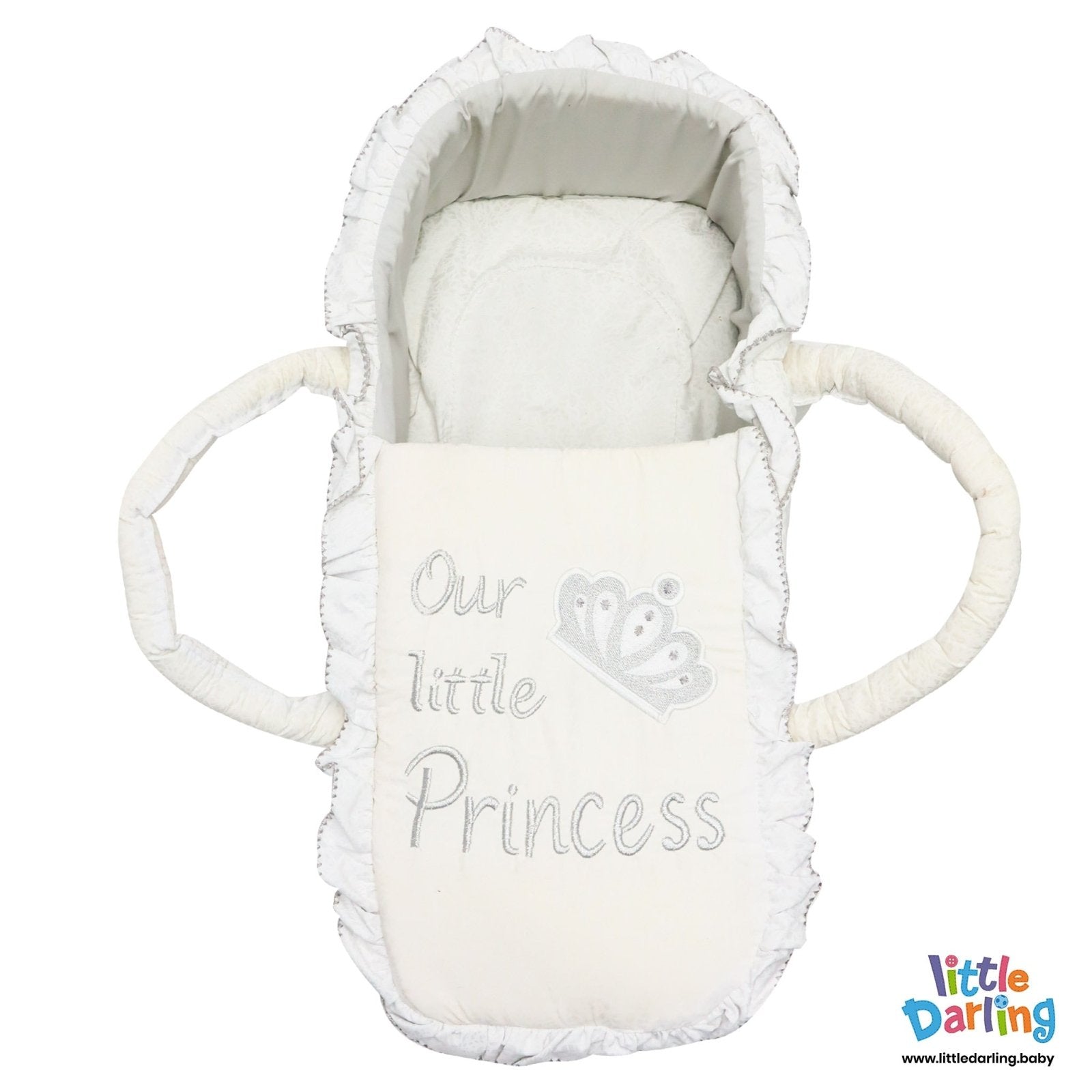 Moses Basket Our Little Princess White Color by Little Darling