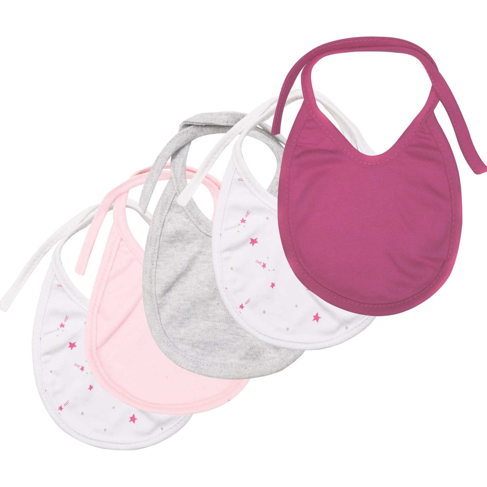 Multi Print Pack of 5 Bibs - Zubaidas Mothershop