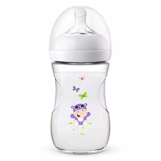 Natural baby bottle 1m+ 260ml printed | Avent - Zubaidas Mothershop