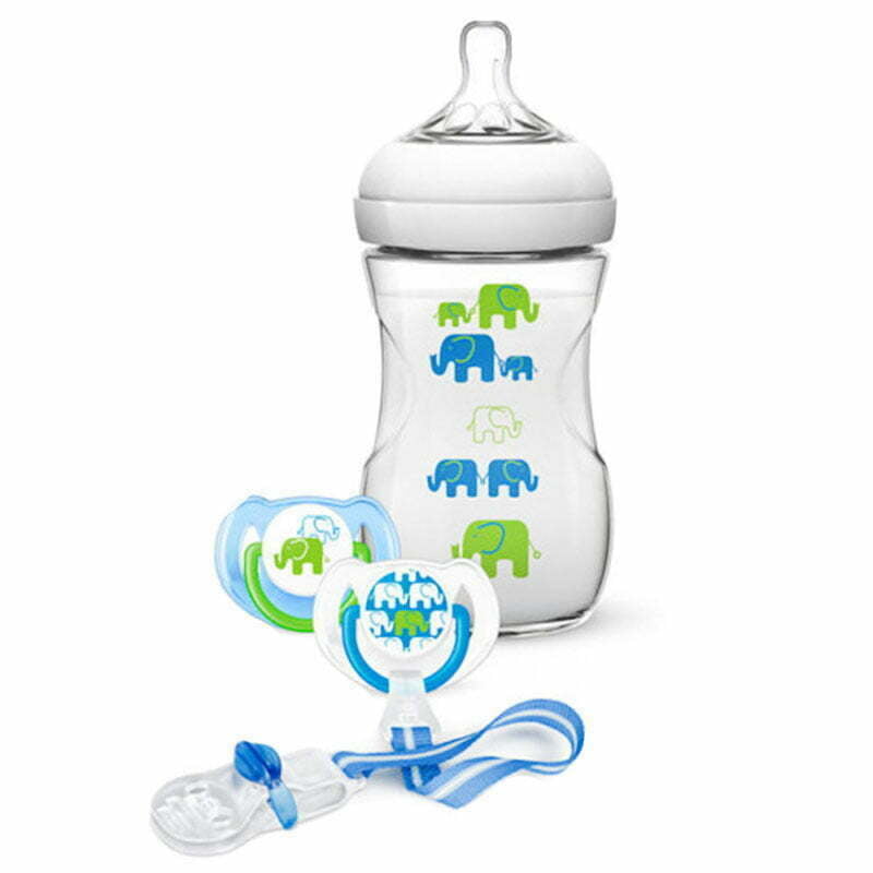 Natural baby bottle 1m+ 260ml Printed Gift Set by Avent