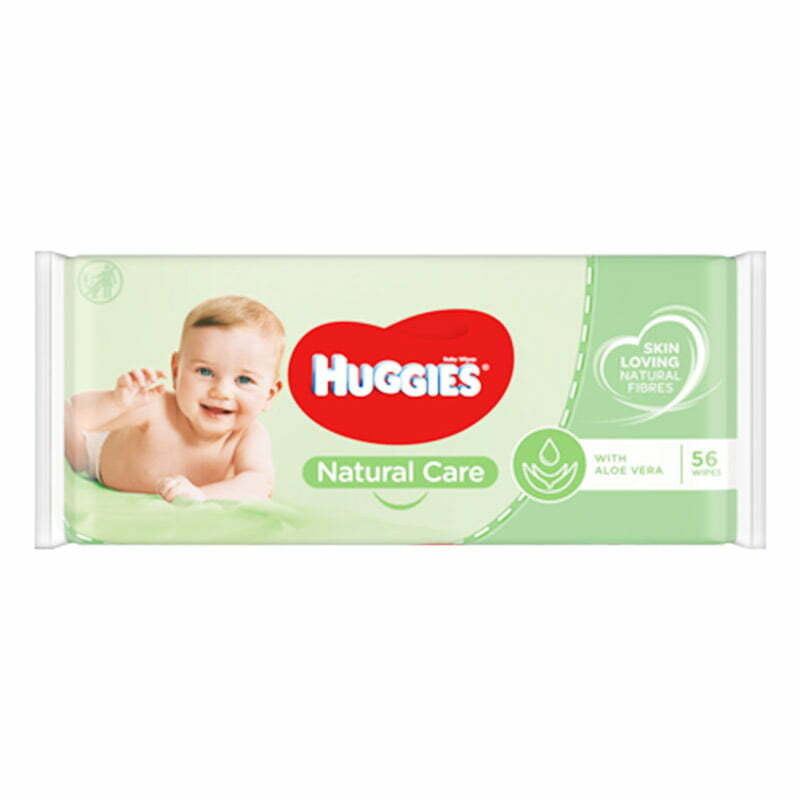 Natural Care Baby With Aloe Vera 56 Wipes by Huggies