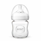 Natural glass baby bottle 0m+ 120ml | Avent - Zubaidas Mothershop