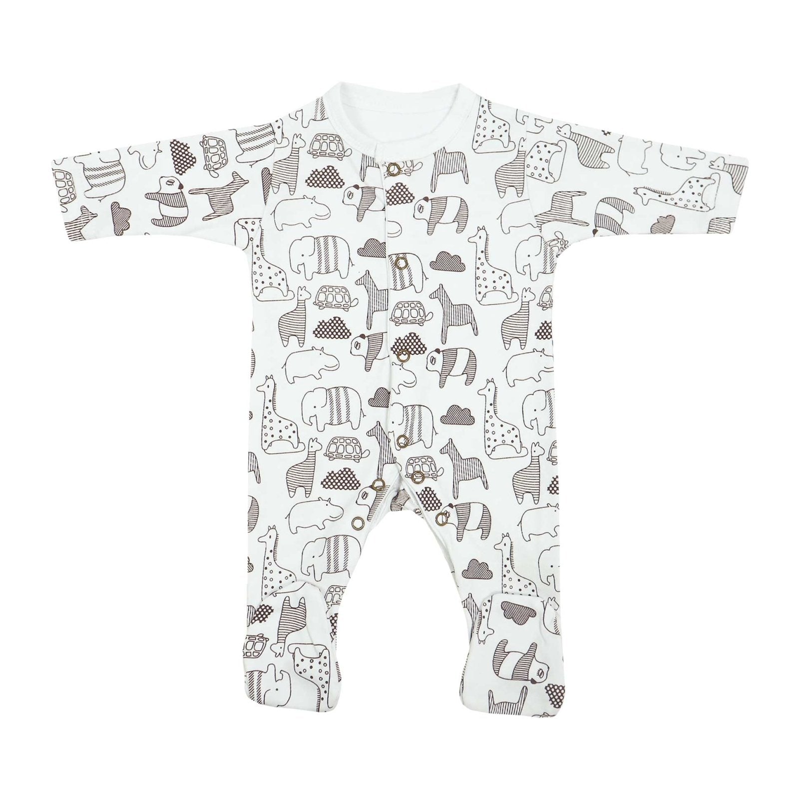 8 Pcs Gift Set Animal Print White Color by Little Darling